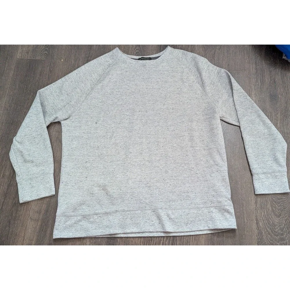 Banana Republic Mens Sweater Crewneck Pullover Size XXL Gray (565)